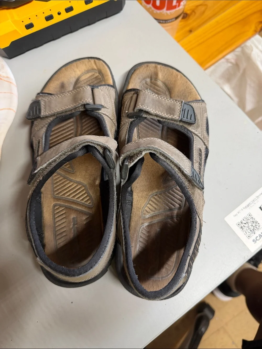 Gotcha ( sz. 8) Adjustable Taupe Outdoor Sandals